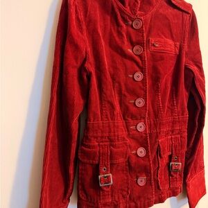 dELiA*s Red Corduroy Utility Jacket